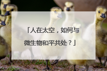 人在太空，如何与微生物和平共处？